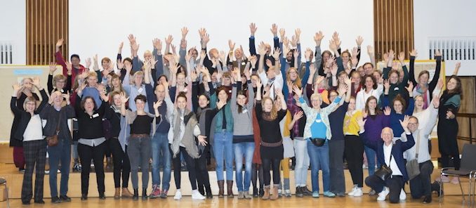 Netzwerktreffen Ernährungsräte Ernährungsräte Abschiedsfoto Teilnehmer